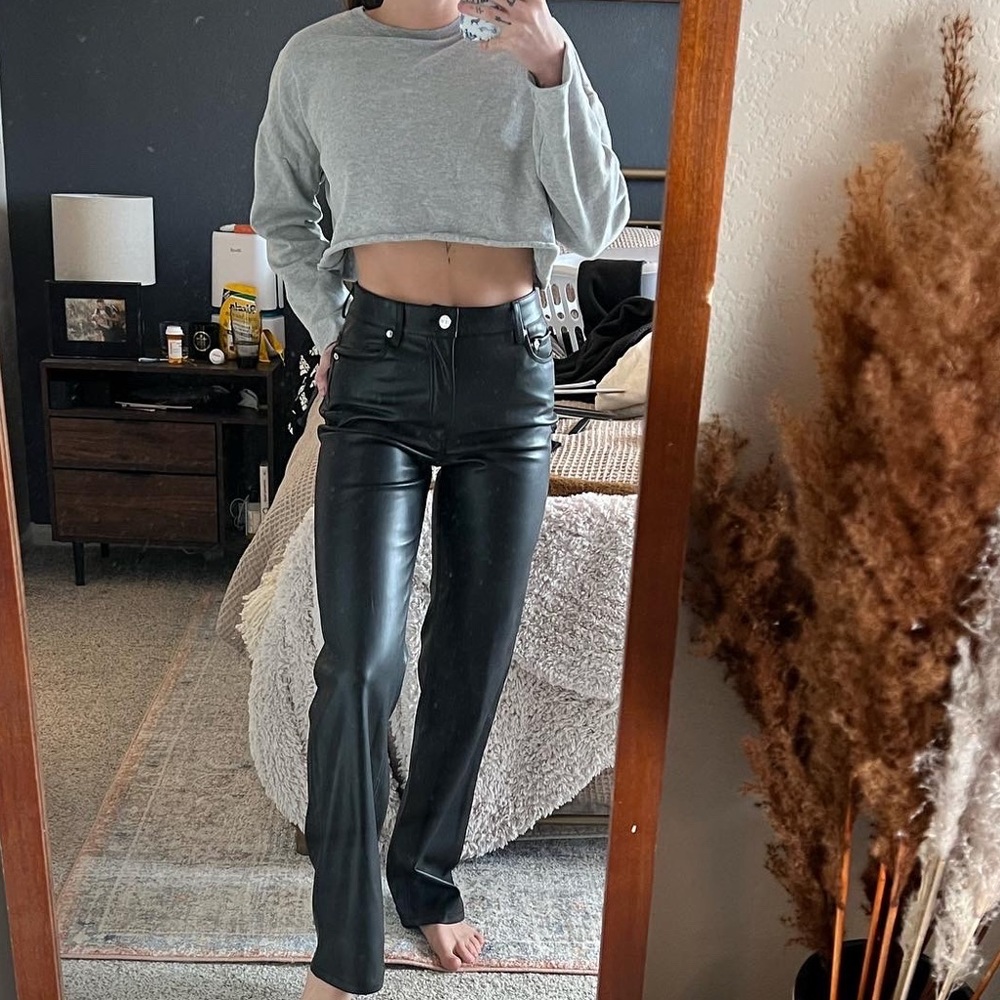 Vegan leather pant